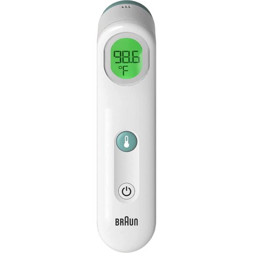 Braun Sensian Contact 5 Forehead Thermometer - Gentle Digital Thermometer with Professional Accuracy and Color Coded Temperature Guidance for All Ages, FSA and HSA Eligible