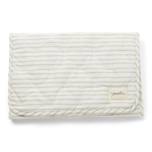 Striped On the Go Portable Changing Pad (Striped Pebble Grey)