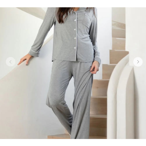 Women's Bamboo Stretch-Knit Long Sleeve Pajama Set | Cozy Earth