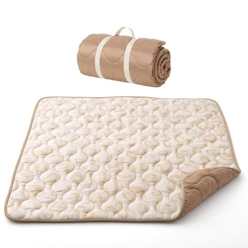 Momcozy Baby Play Mat for Floor, 50"x50", Leopard