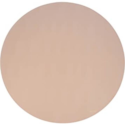 AVA + OLIVER Vegan Leather Multipurpose Play Mat - Indoor Outdoor Picnic Beach or Splat Mat - Waterproof and Sand Proof Foldable Blanket (Circle (53"), Pink)