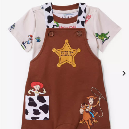 Disney Pixar Toy Story Sheriff Badge Infant T-Shirt & Overall Set- BoxLunch Exclusive | BoxLunch