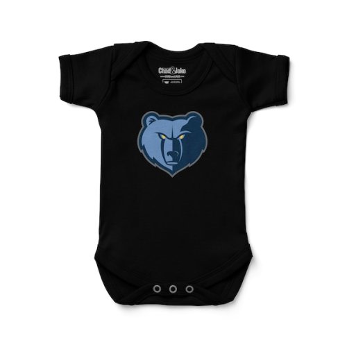 Newborn & Infant Memphis Grizzlies Chad & Jake Black Primary Logo Bodysuit