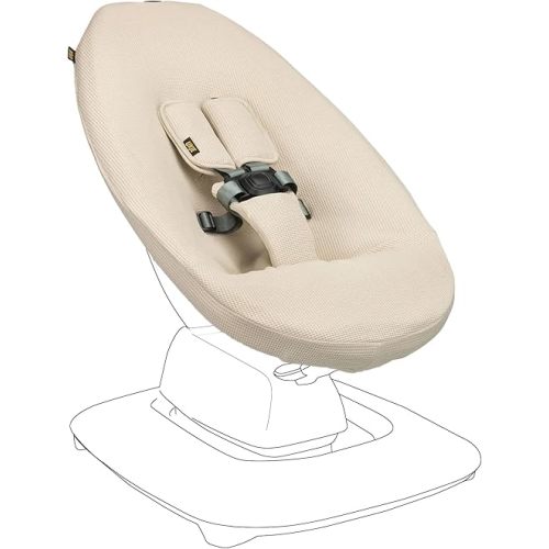 Ukje Protective Swing Cover Compatible with 4moms RockaRoo or MamaRoo 5, Multi-Motion Baby Swing, Baby Swing Liners, Baby Rocker Cover, Easy to Install, Easy to Wash, Handmade in Europe - Beige