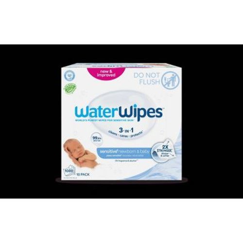 WaterWipes Plastic-Free Original Unscented 99.9% Water Based Baby Wipes - 1080ct