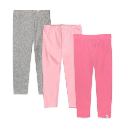 HonestBaby Multipack Leggings Skinny, Flare and Cargo Pants Organic Cotton for Infant Baby Girls, Toddlers, Little Kids