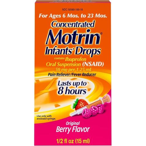 Motrin Infant's Oral Suspension Berry Pain Reliever/Fever Reducer, 0.5 Ounce