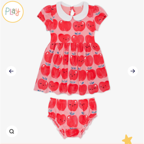 Sweet Orchard Collar Skater Dress with Bloomer | Little Sleepies