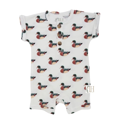 Delta Timber Button Romper