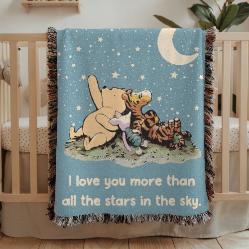 Classic Winnie the Pooh Piglet Tigger Baby Blanket Baby Shower Gift Neutral Vintage Whimsical Pooh Nursery Decoration
