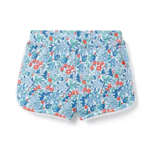 Girl Juneau Blue Ditsy Floral Ditsy Floral Short by Janie and Jack