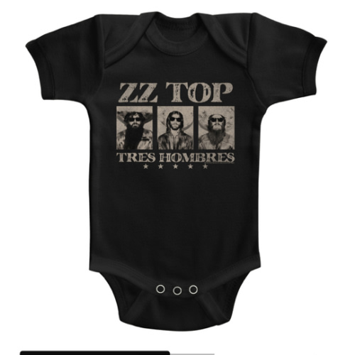 ZZ Top Black Baby Onesie T-Shirt