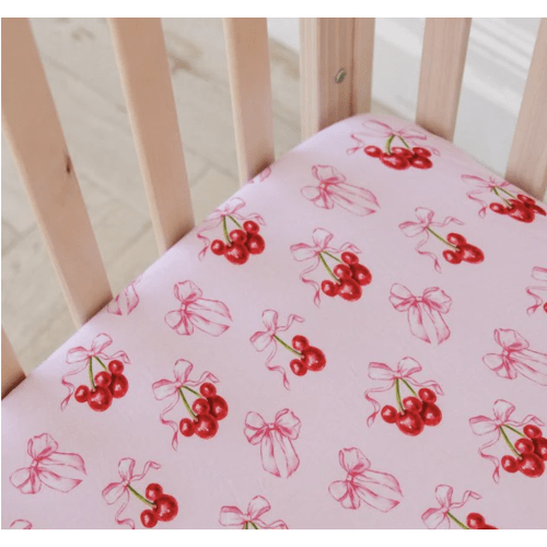 Cherries Crib Sheet | scoots