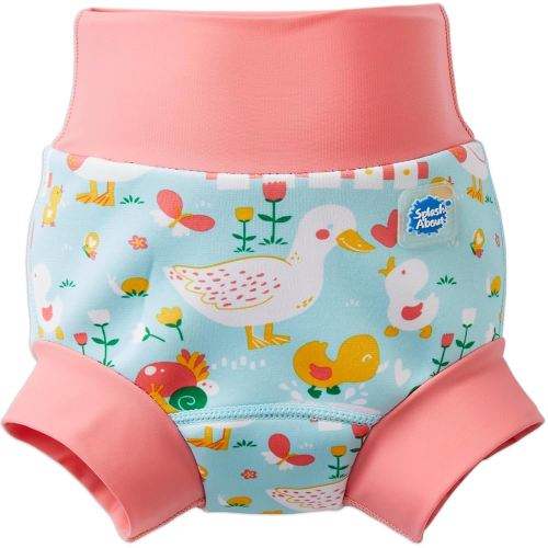 Splash About Happy Nappy Reusable Swim Diaper, Little Ducks, 6-12 Months