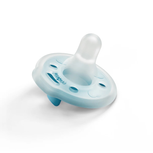 single babypace breast‑like pacifier in lagoon color | mōmi