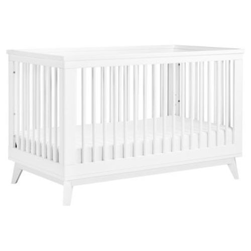 Babyletto Scoot 3-in-1 Convertible Crib with Toddler Rail, Color: White