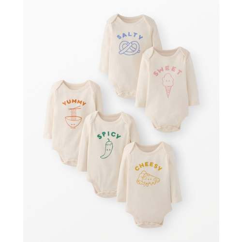 5-Piece Baby Long Sleeve Graphic Bodysuit Set | Hanna Andersson