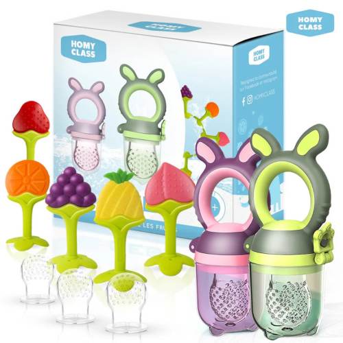 Homyclass - Fruity- Baby feeding pacifiers + 6 BPA-free pacifiers