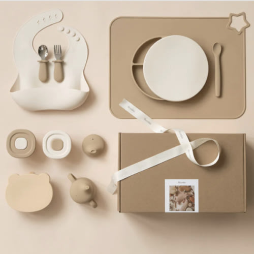 First Bites Gift Set (Croissant/Ivory)