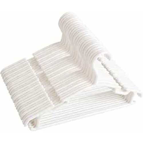 GoodtoU Baby Hangers for Closet 60 Pack White Plastic Baby Hanger Toddler Hangers