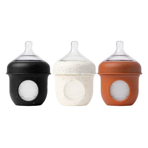 Boon Nursh 3-Pack 4-oz. Silicone Baby Bottles