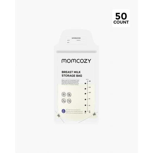 Momcozy Temp-Sensing Discoloration Breastmilk Storage Bags 180ml, 50 count