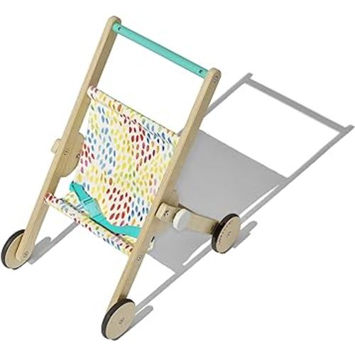 LOVEVERY | The Buddy Stroller | Wooden Toy Doll Stroller for Pretend Play, Ages 12 Months+