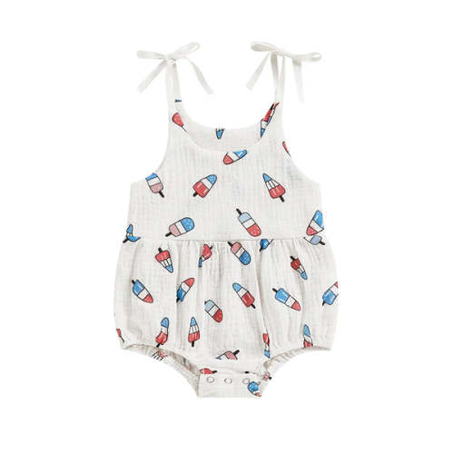 USA POPSICLE Romper - Hazel & Bo