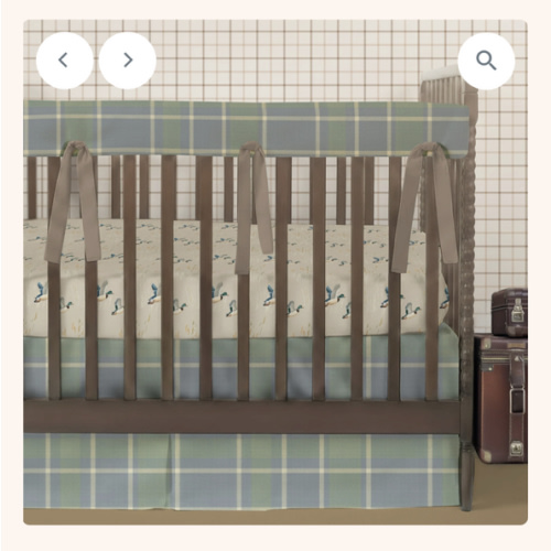 Crib Bedding Set | Field Club Plaid