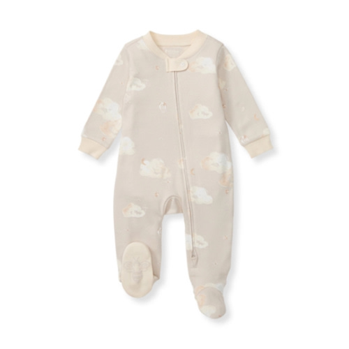 Good Night Sky Organic Cotton Sleep and Play Limestone