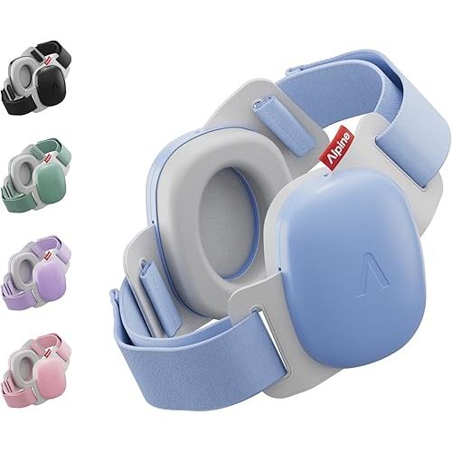 Alpine Muffy Baby - New & Improved Baby Ear Muffs Noise Protection for Babies and Toddlers - CE & ANSI Certified - Safe and Soothing Hearing Protection - Age 3-48 Months- Approved by Babies - Blue
