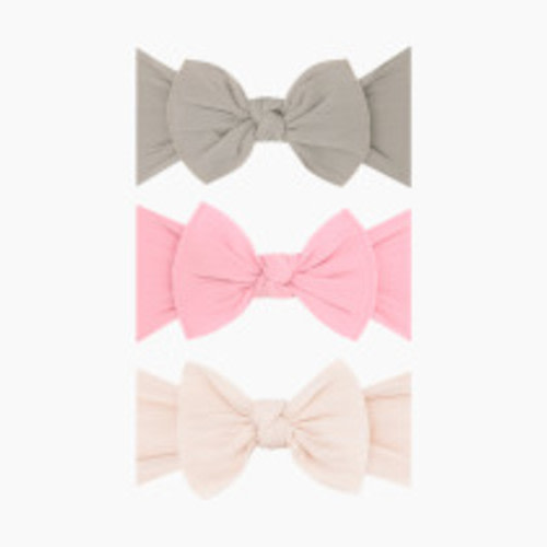Baby Bling Classic Knot Headband Set (3 pack) - Mushroom/Zinnia/Oatmeal