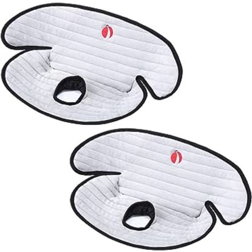 Baby Piddle Pad Car Seat Liner,Potty Training car seat Protector with Waterproof Liner for Child Safety Car Seat Stroller and Dinner Chair,Machine Wash and Dry (Plus-Grey 2Pcs)