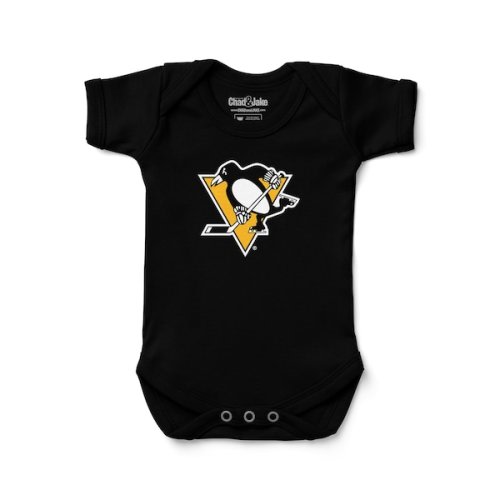 Pittsburgh Penguins Chad & Jake Newborn & Infant Primary Logo Bodysuit - Black