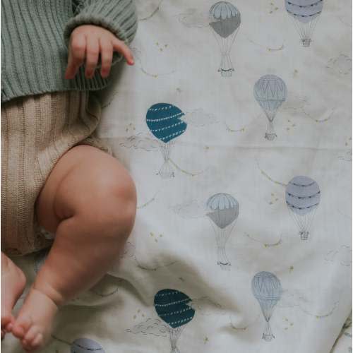 Touch The Sky Swaddle - Blue