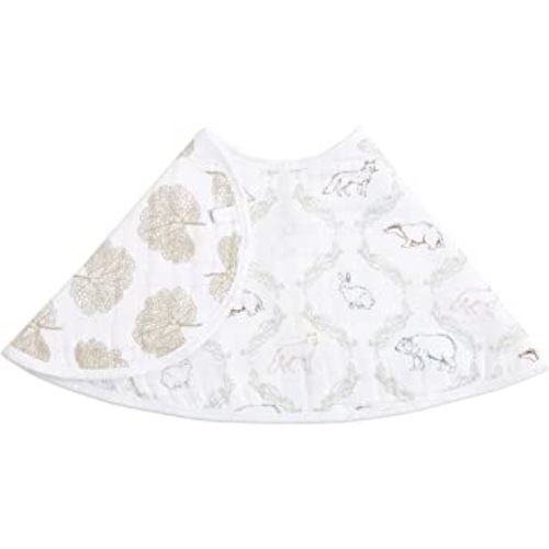 aden + anais Essentials Burpy Bib, 100% Cotton Muslin, Soft Absorbent 4 Layers, Multi-Use Burp Cloth and Bib, 22.5" X 11", Single, Harmony