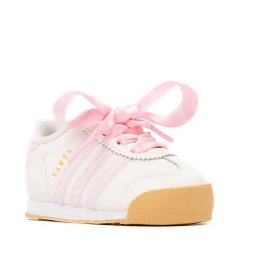adidas Samoa Athletic Shoe - Baby / Toddler - Cloud White / Clear Pink / Gold Metallic | Journeys