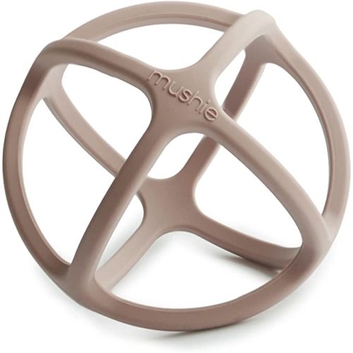 mushie Silicone Baby Teether Ball Toy (Shifting Sand)
