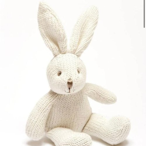 Knitted Bunny Rattle