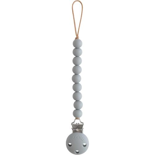 Amazon.com : mushie 100% Silicone Baby Pacifier Clip BPA Free | Hera (Stone) : Baby