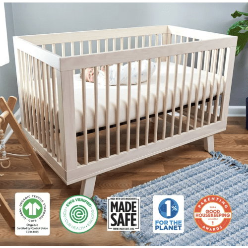 Breathable Organic 2-Stage Baby Crib Mattress