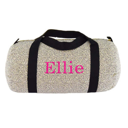 Personalized Duffel Bag by Mint Cheetah Seersucker