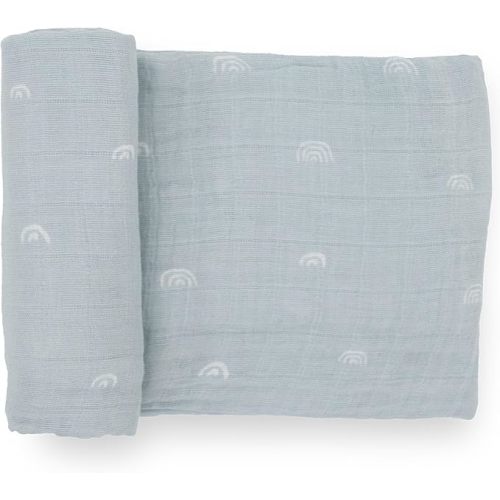 Little Unicorn Premium Cotton Swaddle Baby Blanket | Breathable Fabric | for swaddling, Play, Nursing & More (Party Dots)