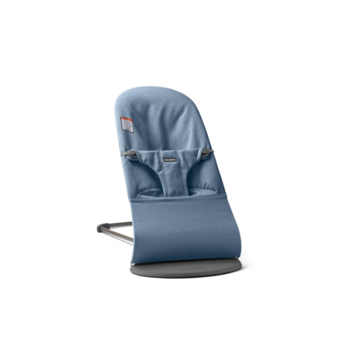 BabyBjörn Bouncer Bliss, Sand Gray, Cotton | 2-in-1 Adjustable Baby Bouncer Seat and Toddler Chair, Newborn to Toddler (8-29 lbs), 4 positions, Lightweight & Portable