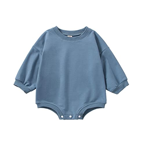 DOSYZTO Baby Boy Girl Bubble Shirt Romper Outfit Short Sleeve Summer Bodysuit Top Newborn Oversized Crewneck Jumpsuit