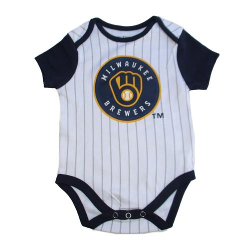 VF Milwaukee Brewers Team Logo Infant Creeper Bodysuit - Team Colors