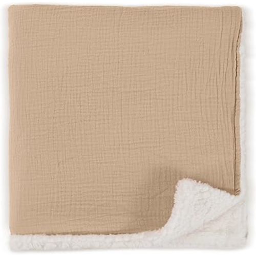 Soft Muslin Cotton Baby Blanket - Breathable and Lightweight Blanket Keeps Your Newborn Baby Girl Or Boy Cozy and Warm - Perfectly Sized Blanket for Any Stroller or Car Seat