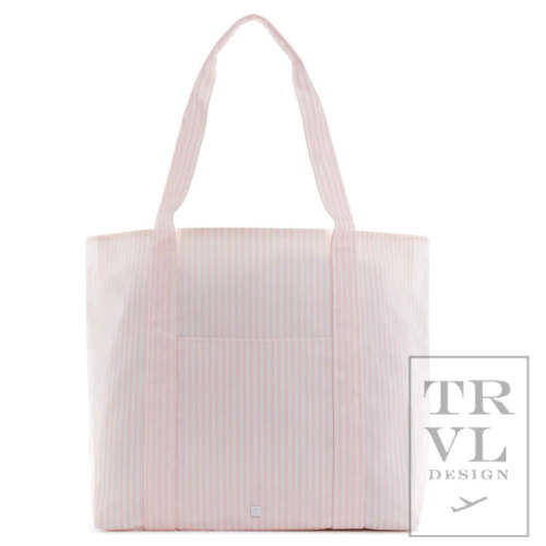 TRVL Pink Stripe XL Tote