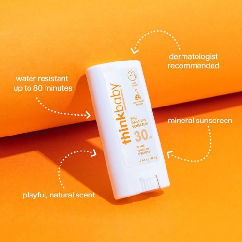 Thinkbaby Mineral Baby Sunscreen Stick, Spf 30 - 0.64oz