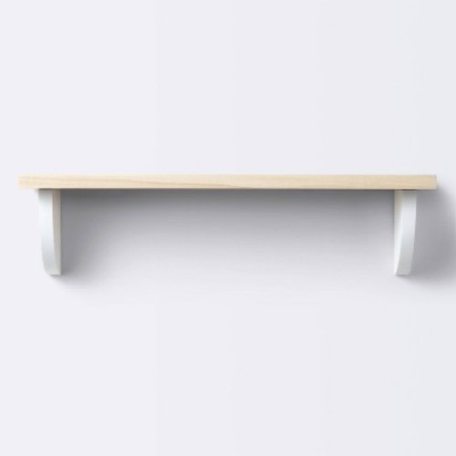 Half Moon Dots and Dash Pattern Decorative Wall Shelf - Natural White - Cloud Island™
